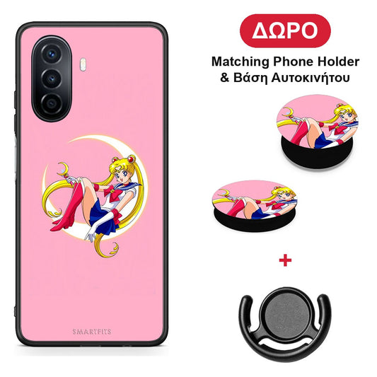 Moon Girl - Huawei Nova Y70 / Y70 Plus θήκη + Δώρο Phone Holder & Βάση Αυτοκινήτου