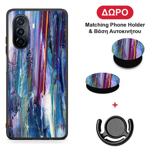 Paint Winter - Huawei Nova Y70 / Y70 Plus θήκη + Δώρο Phone Holder & Βάση Αυτοκινήτου