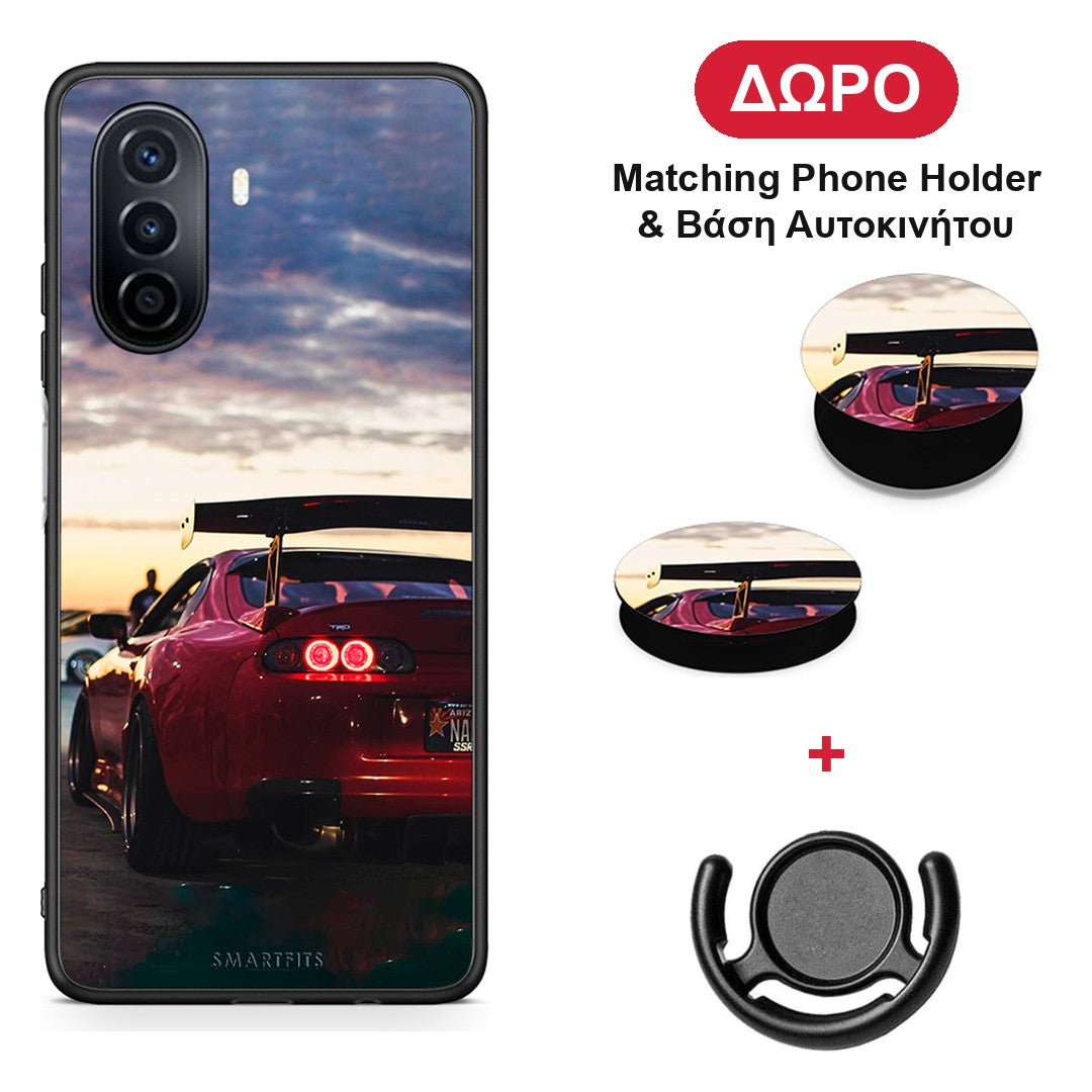 Racing Supra - Huawei Nova Y70 / Y70 Plus θήκη + Δώρο Phone Holder & Βάση Αυτοκινήτου