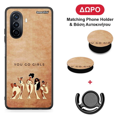 You Go Girl - Huawei Nova Y70 / Y70 Plus θήκη + Δώρο Phone Holder & Βάση Αυτοκινήτου