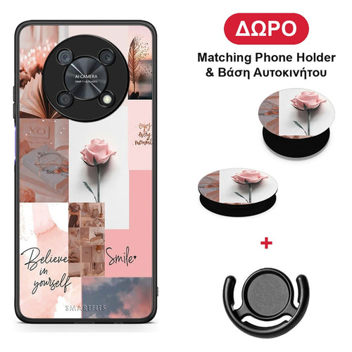 Aesthetic Collage - Huawei Nova Y90 θήκη + Δώρο Phone Holder & Βάση Αυτοκινήτου