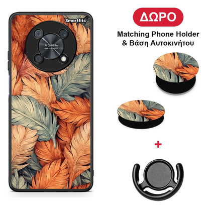 Autumn Leaves - Huawei Nova Y90 θήκη + Δώρο Phone Holder & Βάση Αυτοκινήτου