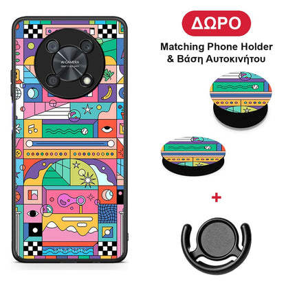 Bubbles Soap - Huawei Nova Y90 θήκη + Δώρο Phone Holder & Βάση Αυτοκινήτου