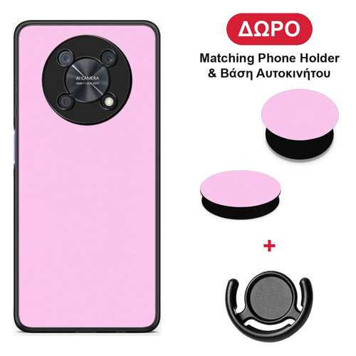 Cotton Candy Pink - Huawei Nova Y90 θήκη + Δώρο Phone Holder & Βάση Αυτοκινήτου