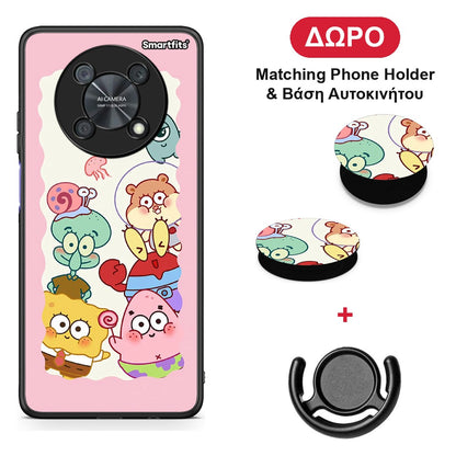 Cute Companion - Huawei Nova Y90 θήκη + Δώρο Phone Holder & Βάση Αυτοκινήτου