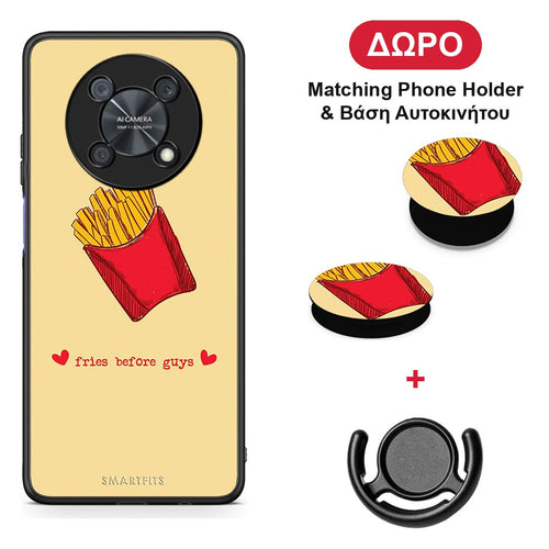Fries Before Guys - Huawei Nova Y90 θήκη + Δώρο Phone Holder & Βάση Αυτοκινήτου
