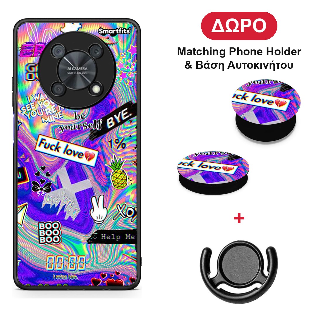 Game Over - Huawei Nova Y90 θήκη + Δώρο Phone Holder & Βάση Αυτοκινήτου