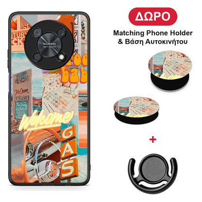 Groovy Babe - Huawei Nova Y90 θήκη + Δώρο Phone Holder & Βάση Αυτοκινήτου