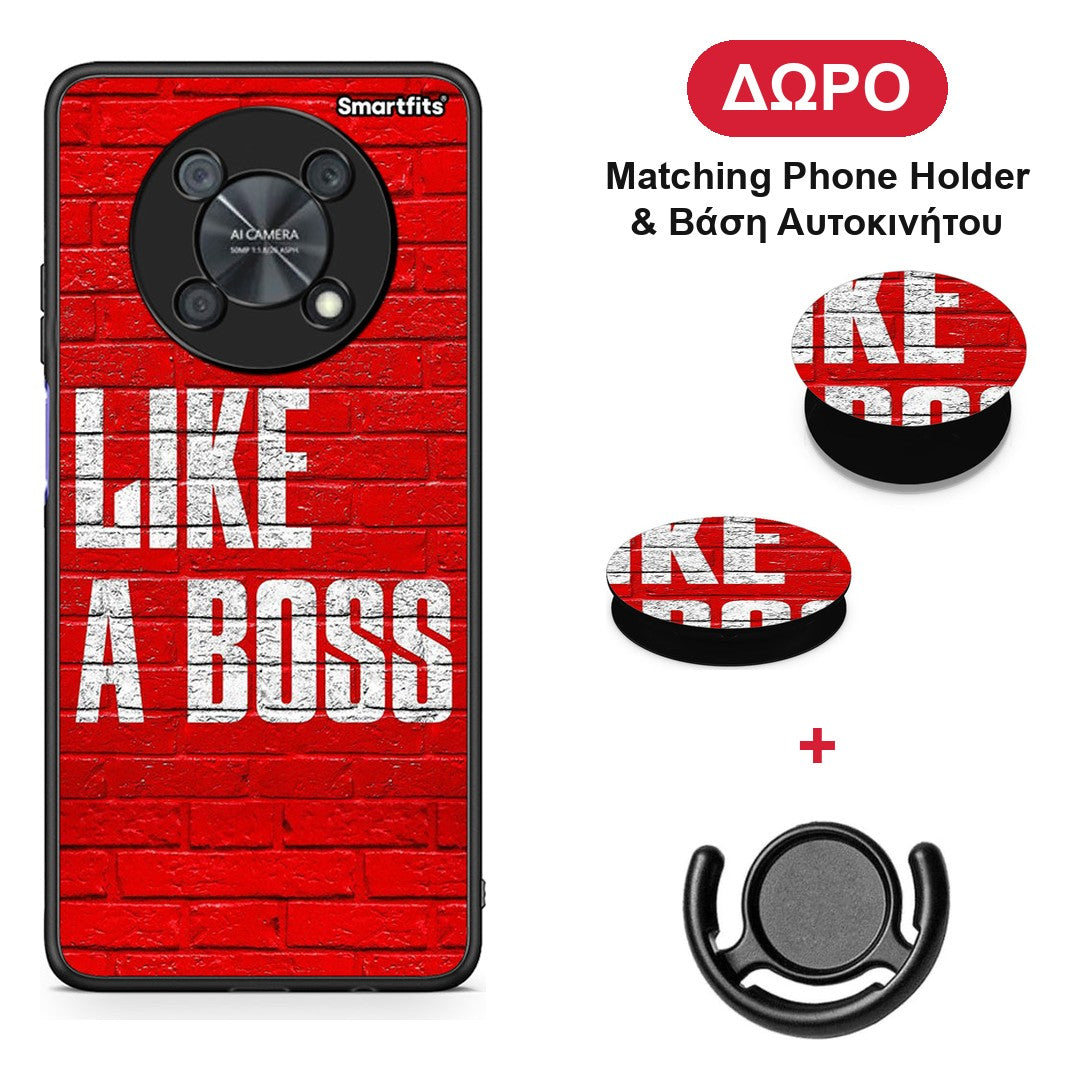 Like A Boss - Huawei Nova Y90 θήκη + Δώρο Phone Holder & Βάση Αυτοκινήτου