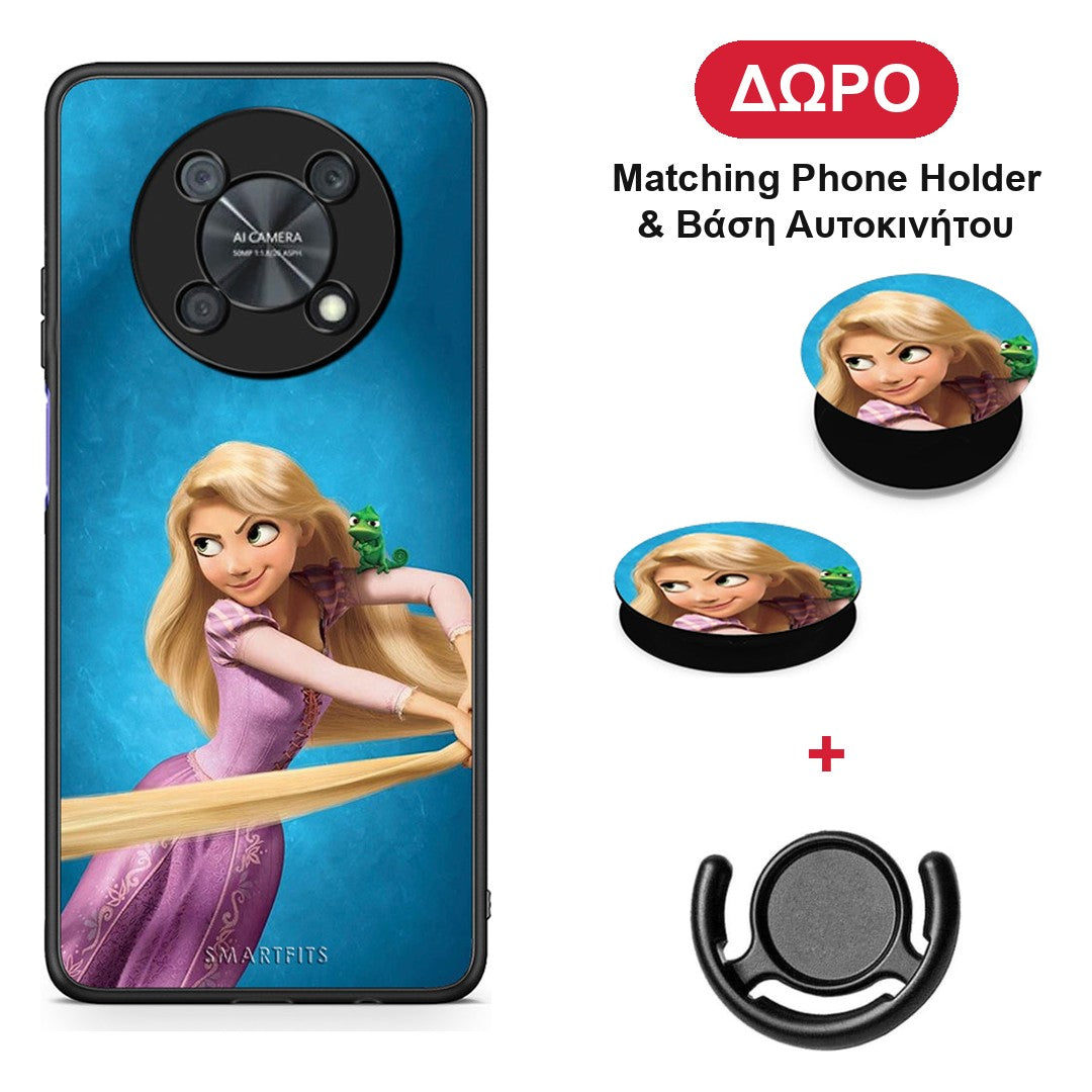 Tangled 2 - Huawei Nova Y90 θήκη + Δώρο Phone Holder & Βάση Αυτοκινήτου
