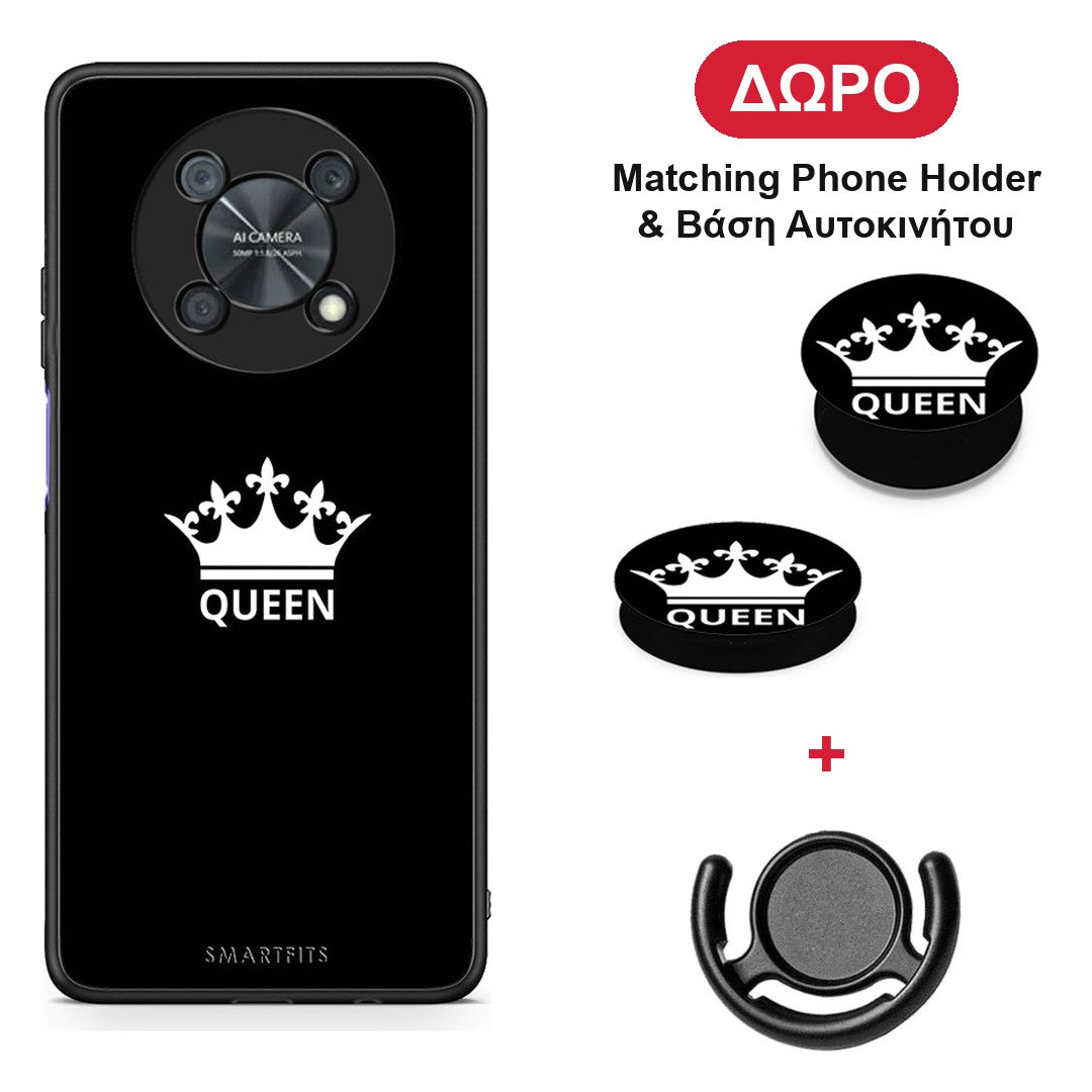 Valentine Queen - Huawei Nova Y90 θήκη + Δώρο Phone Holder & Βάση Αυτοκινήτου