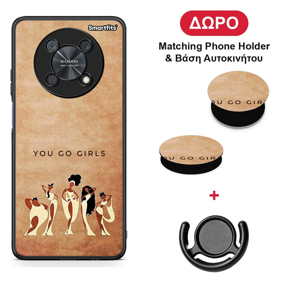 You Go Girl - Huawei Nova Y90 θήκη + Δώρο Phone Holder & Βάση Αυτοκινήτου