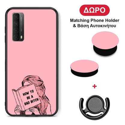 Bad Bitch - Huawei P Smart 2021 θήκη + Δώρο Phone Holder & Βάση Αυτοκινήτου