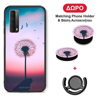 Boho Wish - Huawei P Smart 2021 θήκη + Δώρο Phone Holder & Βάση Αυτοκινήτου