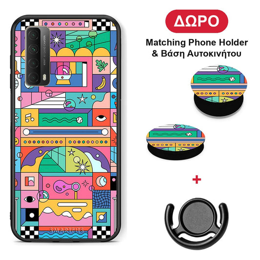 Bubbles Soap - Huawei P Smart 2021 θήκη + Δώρο Phone Holder & Βάση Αυτοκινήτου