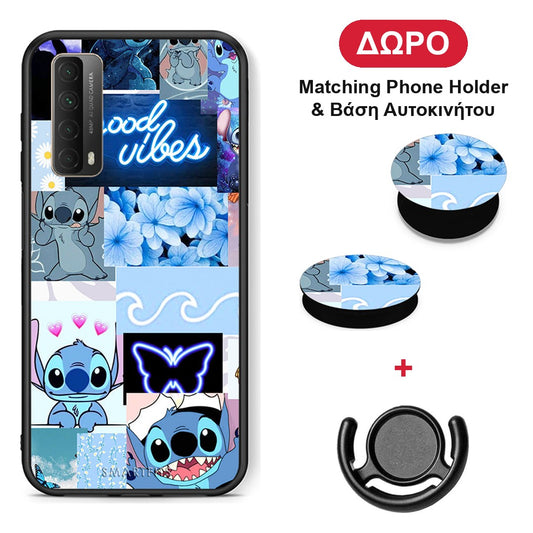 Collage Good Vibes - Huawei P Smart 2021 θήκη + Δώρο Phone Holder & Βάση Αυτοκινήτου