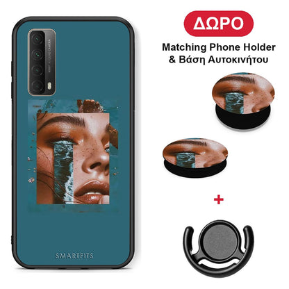Cry An Ocean - Huawei P Smart 2021 θήκη + Δώρο Phone Holder & Βάση Αυτοκινήτου