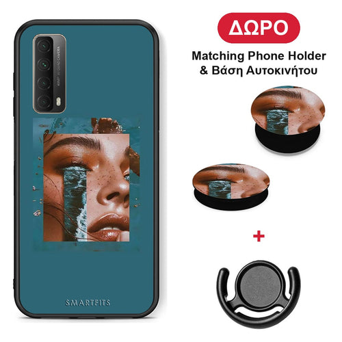 Cry An Ocean - Huawei P Smart 2021 θήκη + Δώρο Phone Holder & Βάση Αυτοκινήτου