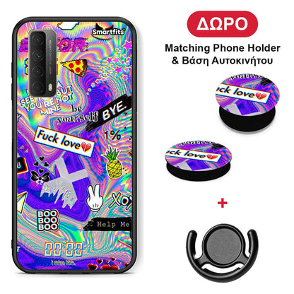 Game Over - Huawei P Smart 2021 θήκη + Δώρο Phone Holder & Βάση Αυτοκινήτου