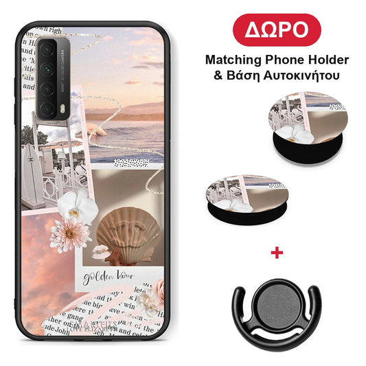Golden Hour - Huawei P Smart 2021 θήκη + Δώρο Phone Holder & Βάση Αυτοκινήτου