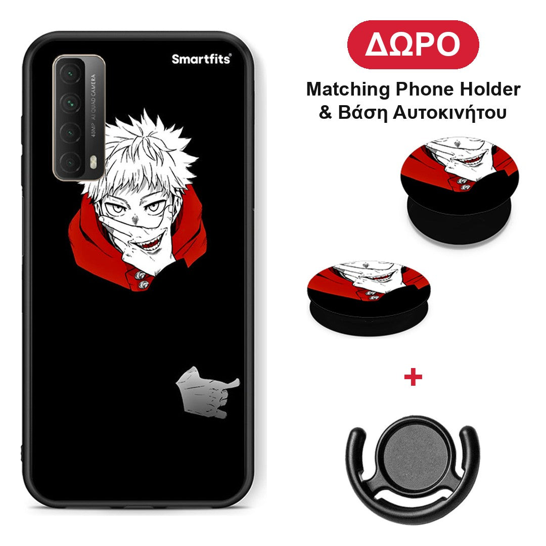 Itadori Anime - Huawei P Smart 2021 θήκη + Δώρο Phone Holder & Βάση Αυτοκινήτου