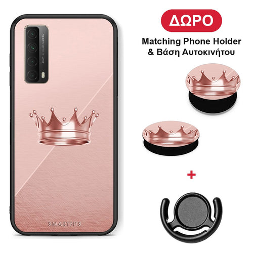 Minimal Crown - Huawei P Smart 2021 θήκη + Δώρο Phone Holder & Βάση Αυτοκινήτου