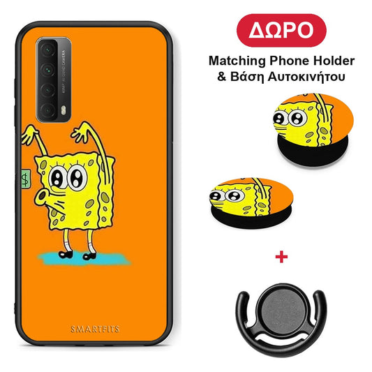 No Money 2 - Huawei P Smart 2021 θήκη + Δώρο Phone Holder & Βάση Αυτοκινήτου