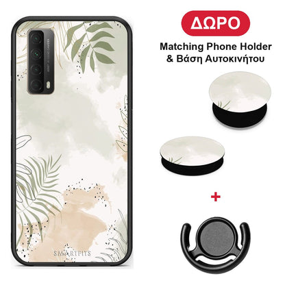 Nude Plants - Huawei P Smart 2021 θήκη + Δώρο Phone Holder & Βάση Αυτοκινήτου
