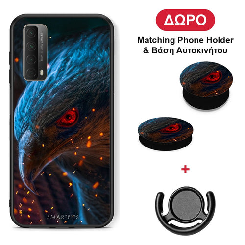 PopArt Eagle - Huawei P Smart 2021 θήκη + Δώρο Phone Holder & Βάση Αυτοκινήτου