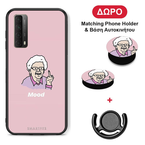 PopArt Mood - Huawei P Smart 2021 θήκη + Δώρο Phone Holder & Βάση Αυτοκινήτου