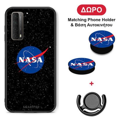 PopArt NASA - Huawei P Smart 2021 θήκη + Δώρο Phone Holder & Βάση Αυτοκινήτου