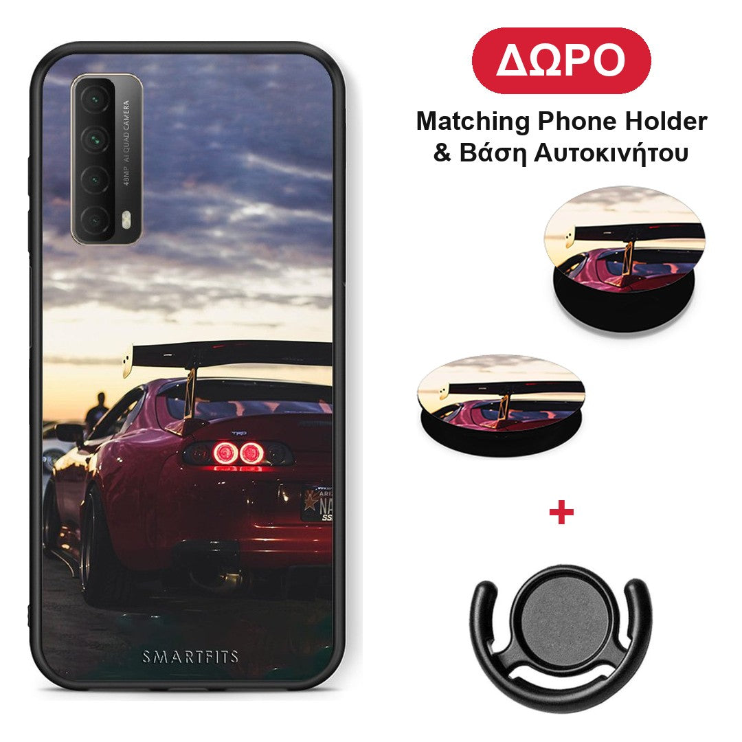 Racing Supra - Huawei P Smart 2021 θήκη + Δώρο Phone Holder & Βάση Αυτοκινήτου