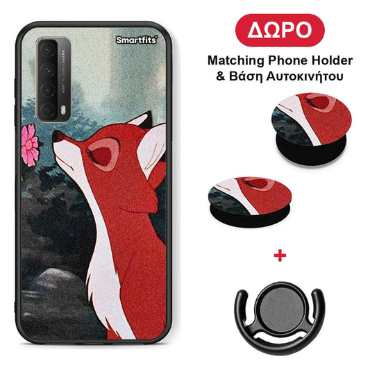 Tod And Vixey Love 2 - Huawei P Smart 2021 θήκη + Δώρο Phone Holder & Βάση Αυτοκινήτου