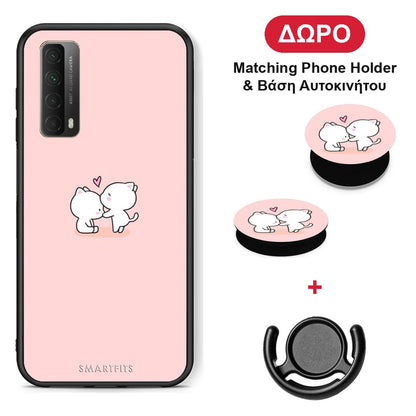 Valentine Love - Huawei P Smart 2021 θήκη + Δώρο Phone Holder & Βάση Αυτοκινήτου