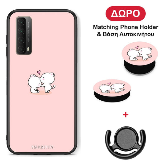 Valentine Love - Huawei P Smart 2021 θήκη + Δώρο Phone Holder & Βάση Αυτοκινήτου