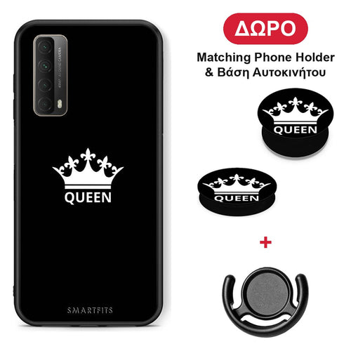 Valentine Queen - Huawei P Smart 2021 θήκη + Δώρο Phone Holder & Βάση Αυτοκινήτου