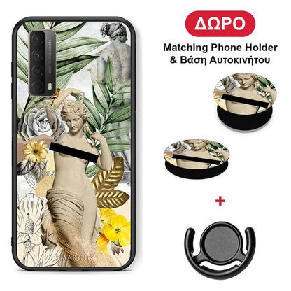 Woman Statue - Huawei P Smart 2021 θήκη + Δώρο Phone Holder & Βάση Αυτοκινήτου