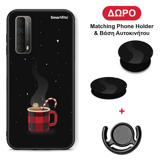 Xmas Bathing - Huawei P Smart 2021 θήκη + Δώρο Phone Holder & Βάση Αυτοκινήτου