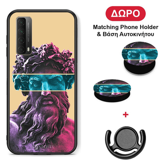 Zeus Art - Huawei P Smart 2021 θήκη + Δώρο Phone Holder & Βάση Αυτοκινήτου