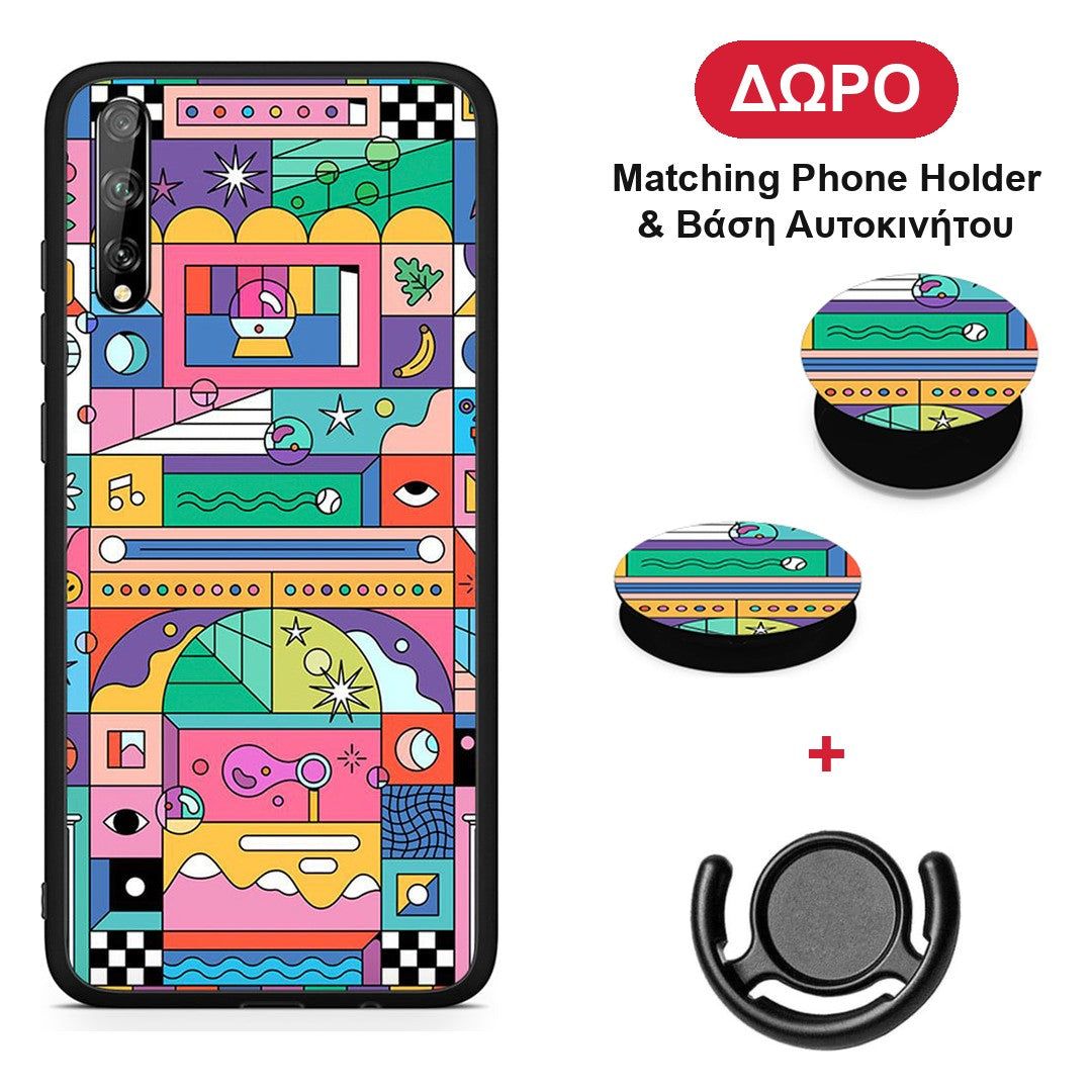 Bubbles Soap - Huawei P Smart S θήκη + Δώρο Phone Holder & Βάση Αυτοκινήτου