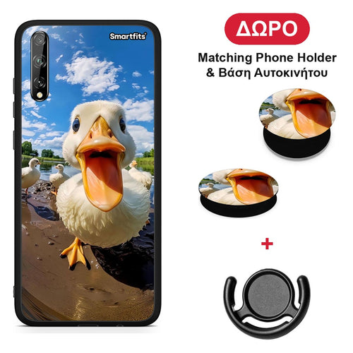 Duck Face - Huawei P Smart S θήκη + Δώρο Phone Holder & Βάση Αυτοκινήτου