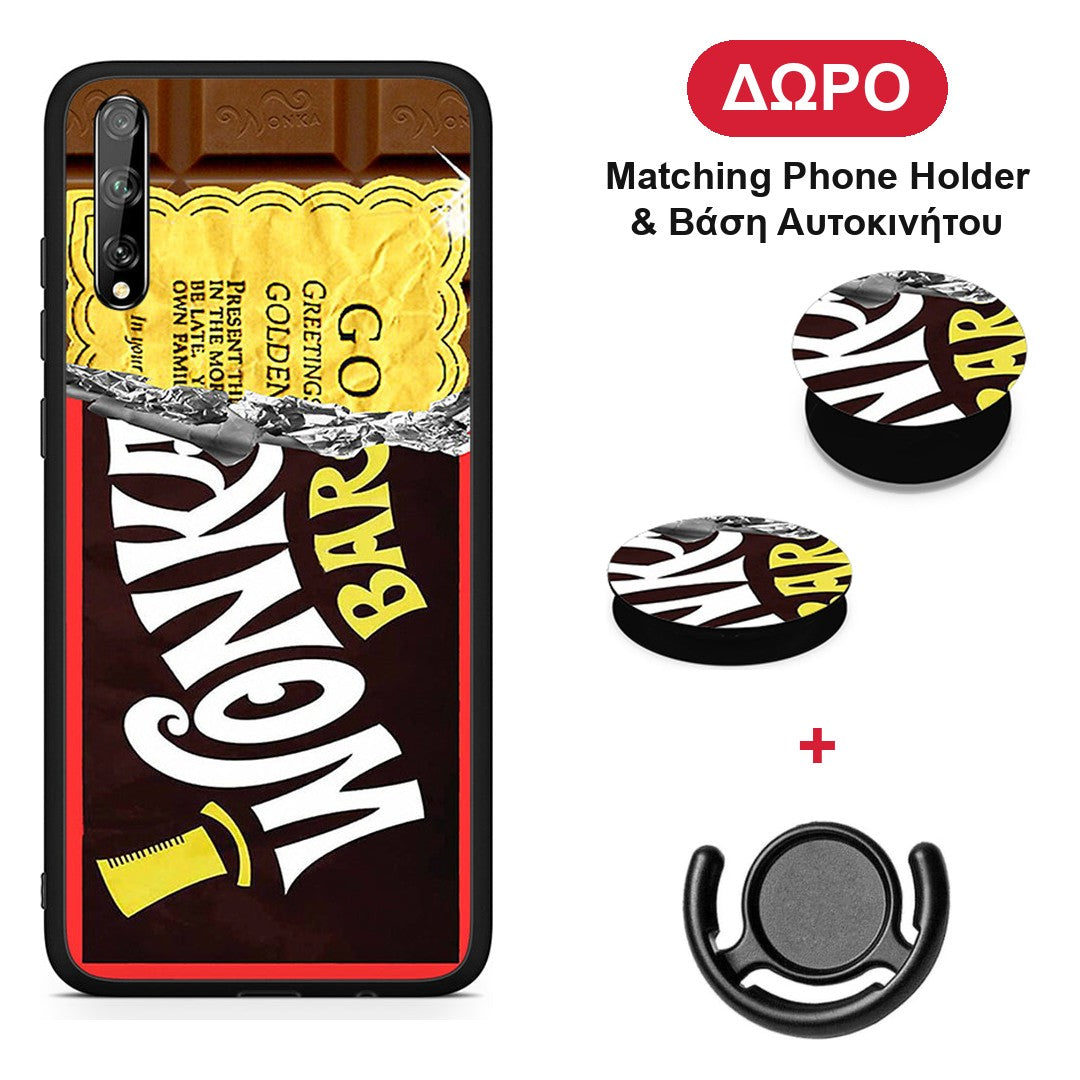 Golden Ticket - Huawei P Smart S θήκη + Δώρο Phone Holder & Βάση Αυτοκινήτου