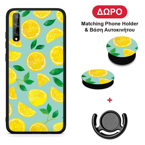 Lemons - Huawei P Smart S θήκη + Δώρο Phone Holder & Βάση Αυτοκινήτου