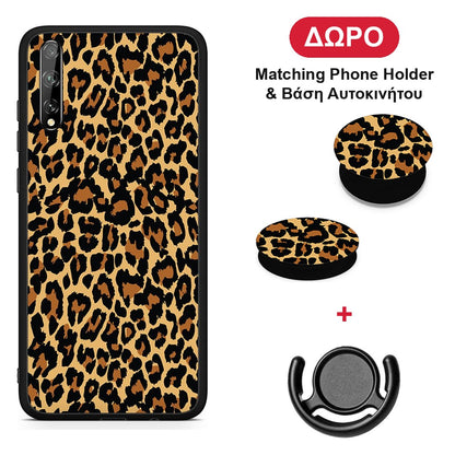 Animal Leopard - Huawei P Smart S θήκη + Δώρο Phone Holder & Βάση Αυτοκινήτου