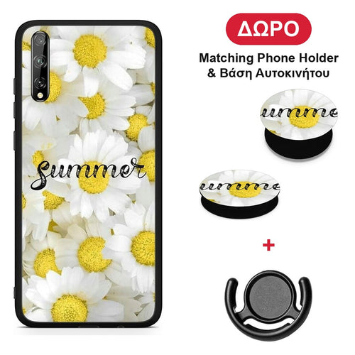 Summer Daisies - Huawei P Smart S θήκη + Δώρο Phone Holder & Βάση Αυτοκινήτου