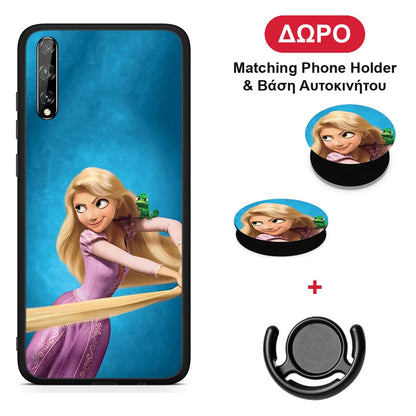 Tangled 2 - Huawei P Smart S θήκη + Δώρο Phone Holder & Βάση Αυτοκινήτου