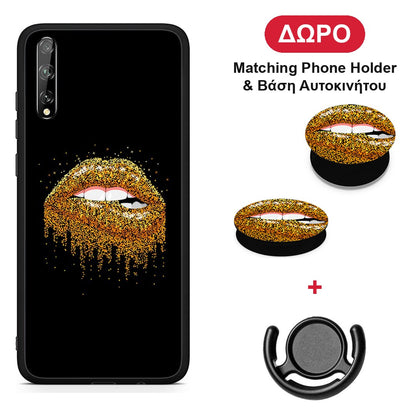 Valentine Golden - Huawei P Smart S θήκη + Δώρο Phone Holder & Βάση Αυτοκινήτου