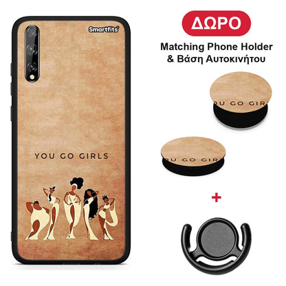 You Go Girl - Huawei P Smart S θήκη + Δώρο Phone Holder & Βάση Αυτοκινήτου