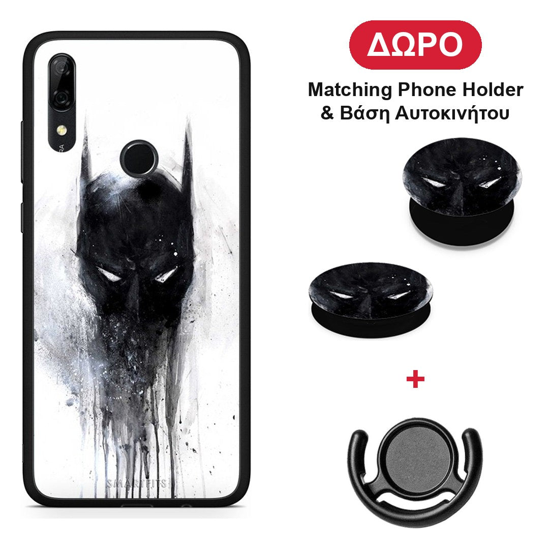 Hero Paint Bat - Huawei P Smart Z θήκη + Δώρο Phone Holder & Βάση Αυτοκινήτου