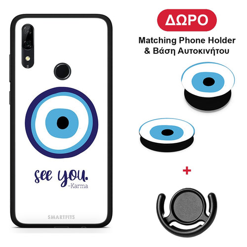 Karma Says - Huawei P Smart Z θήκη + Δώρο Phone Holder & Βάση Αυτοκινήτου